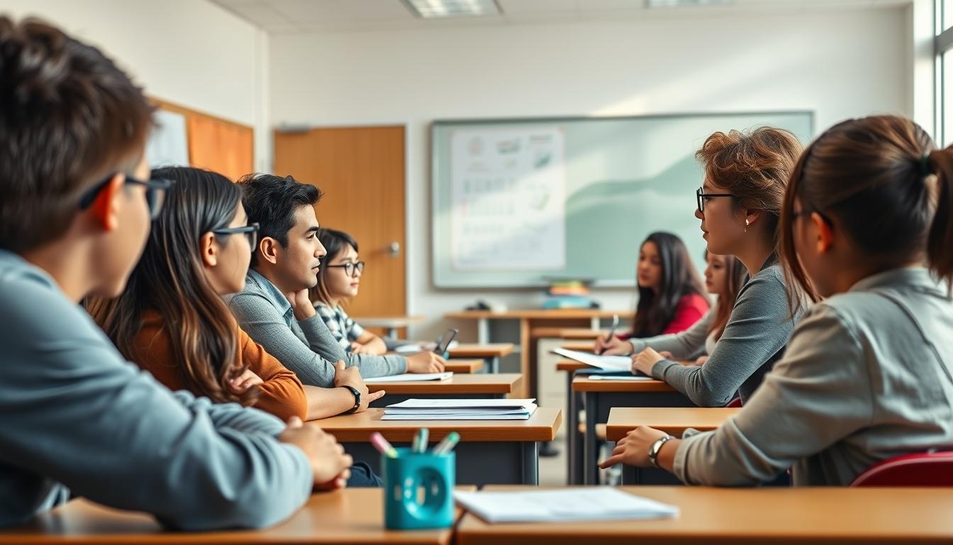 Students working in research laboratory